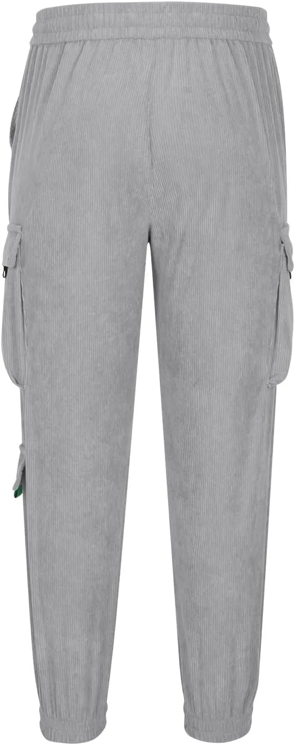 Mens Cargo Pants Drastring Casual Athletic Pants for Men Training Running Sports Joggers with Pocket Trendy Spring