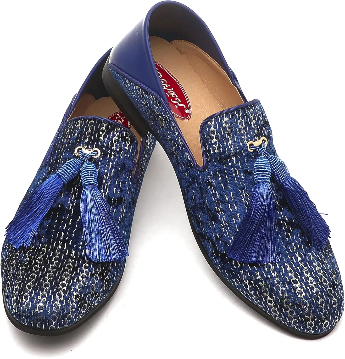 Mens Leopard Loafers Leather Embroidery Spiked Slip on Dress Shoes Slipper Luxury Fashion Penny Prom