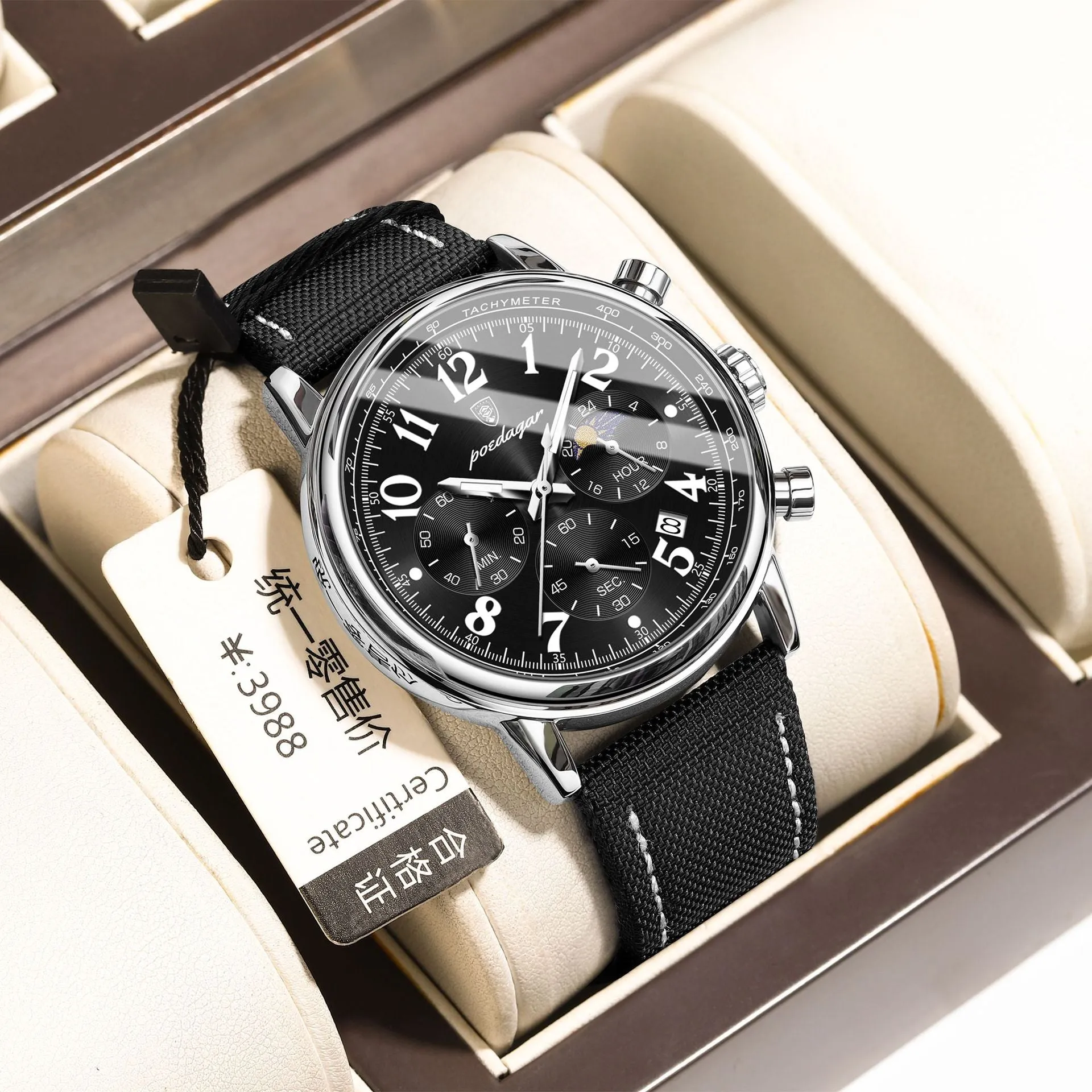 Men's Multi-functional Quartz Watch
