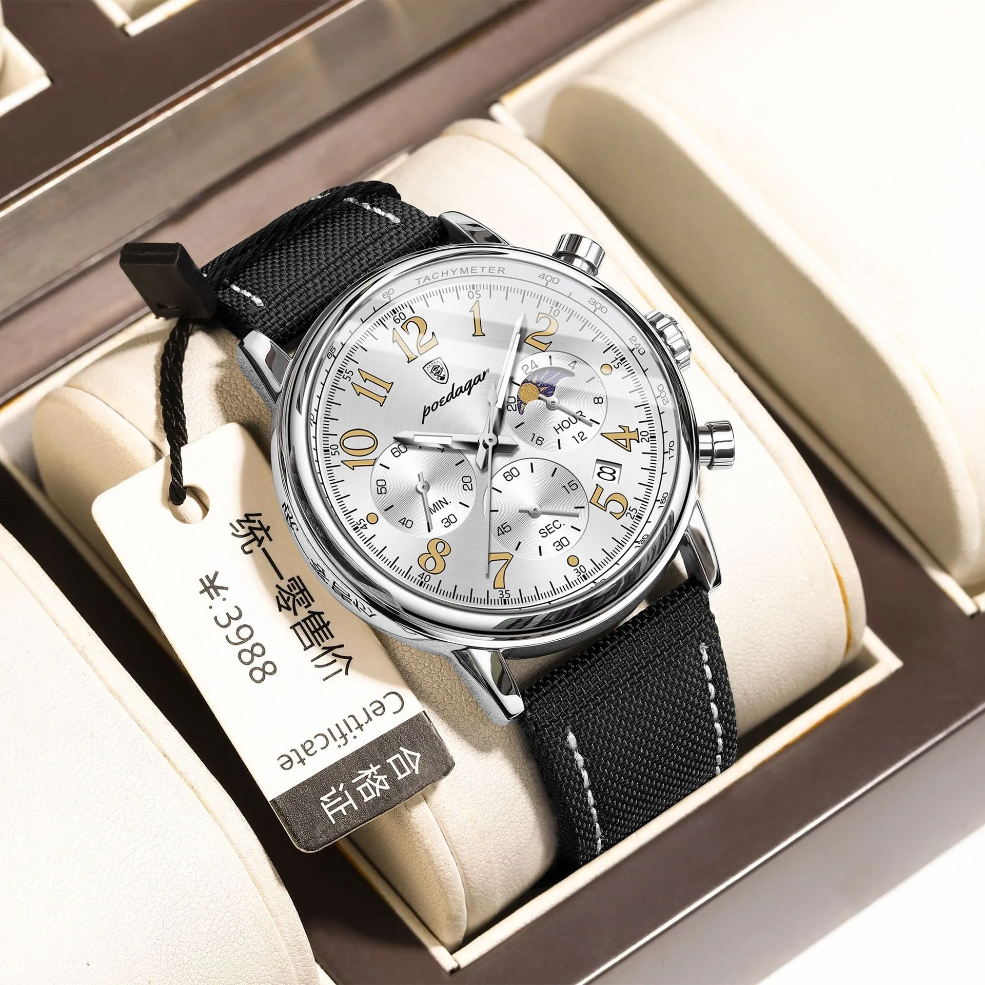 Men's Multi-functional Quartz Watch