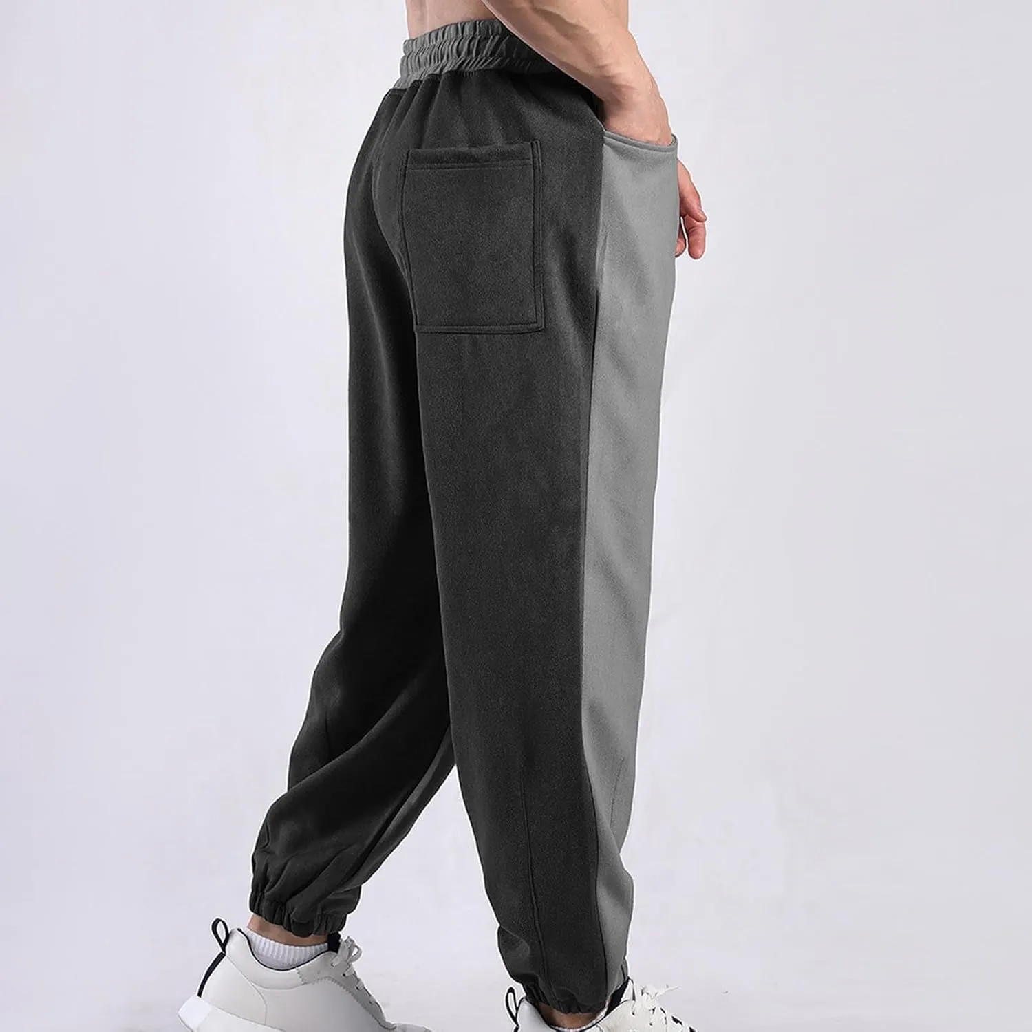 Mens Pants Loose Fit Casual Drastring Athletic Sports Running Gym Sweatpants with Pocket Trendy 2025 Spring Trousers