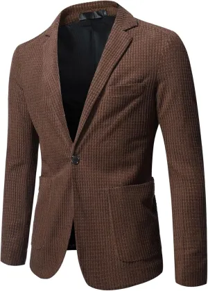 Men's Suits Men's Casual Suit Blazer Jackets Lightweight Sports Coats One Button Slim Blazer Business Suit Jacket