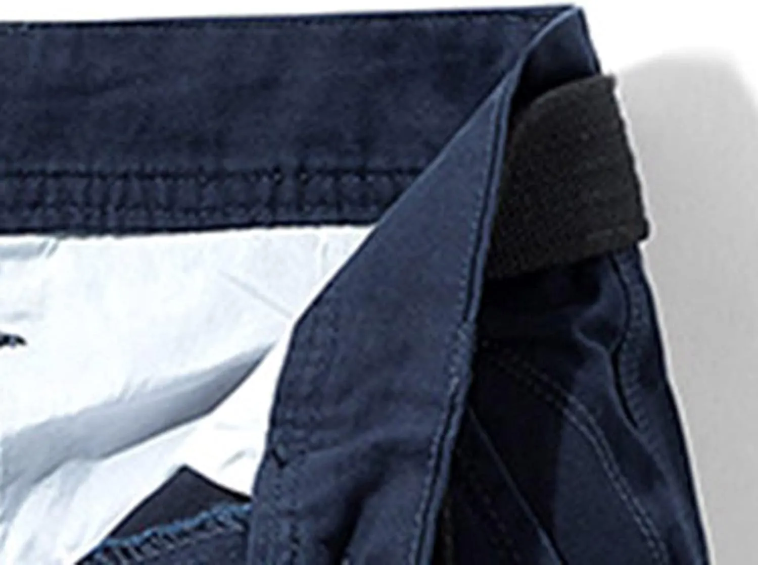 Mens Summer Shorts Waistband Buckle Zipper Multi Pockets Cargo Shorts Casual Cotton Solid Tooling Shorts Outdoor