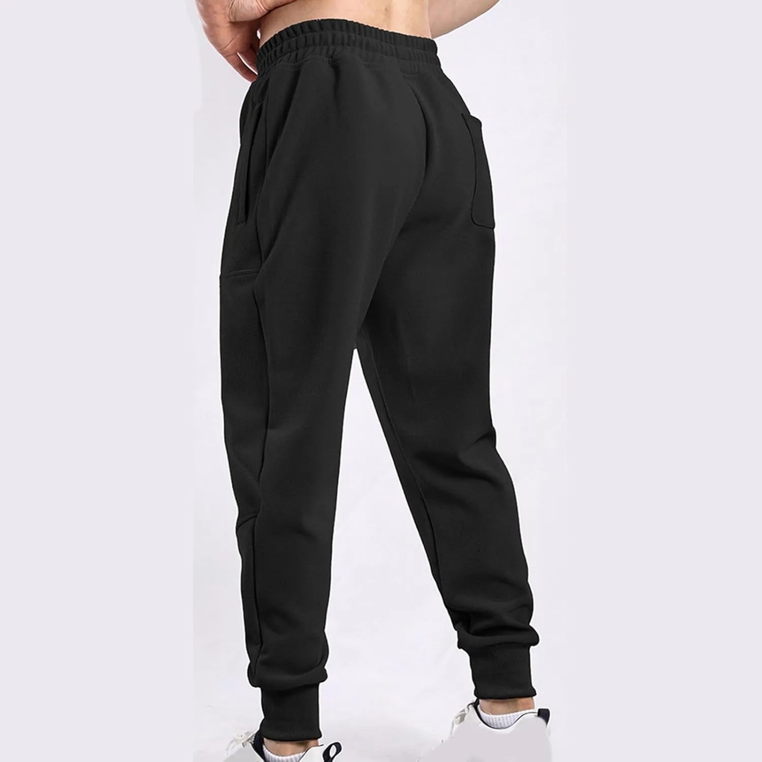 Mens Sweatpants Casual Drastring Elastic Waist Sports Athletic Pants Gym Running Relaxed Fit Joggers Outdoor Pants