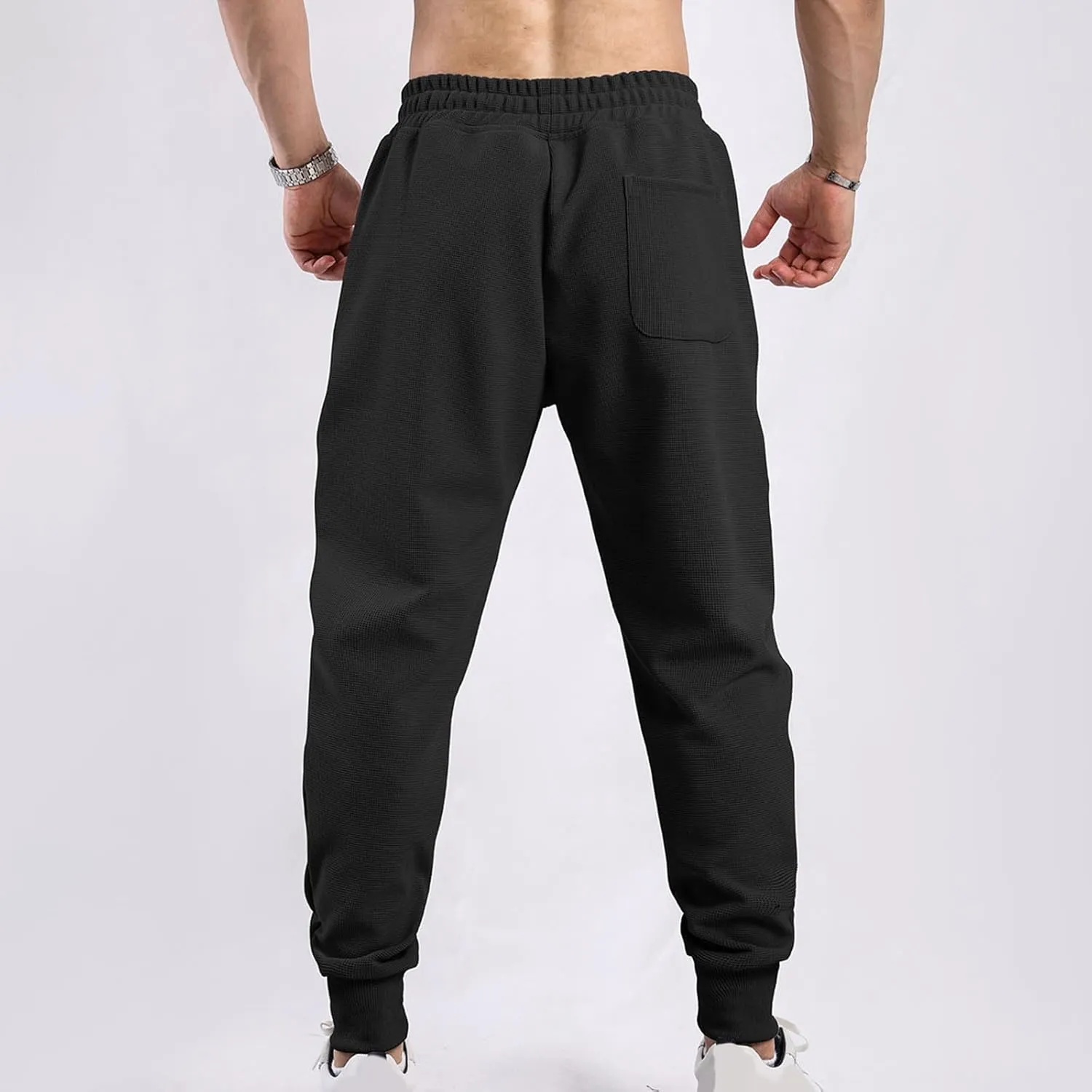 Mens Sweatpants Casual Drastring Elastic Waist Sports Athletic Pants Gym Running Relaxed Fit Joggers Outdoor Pants