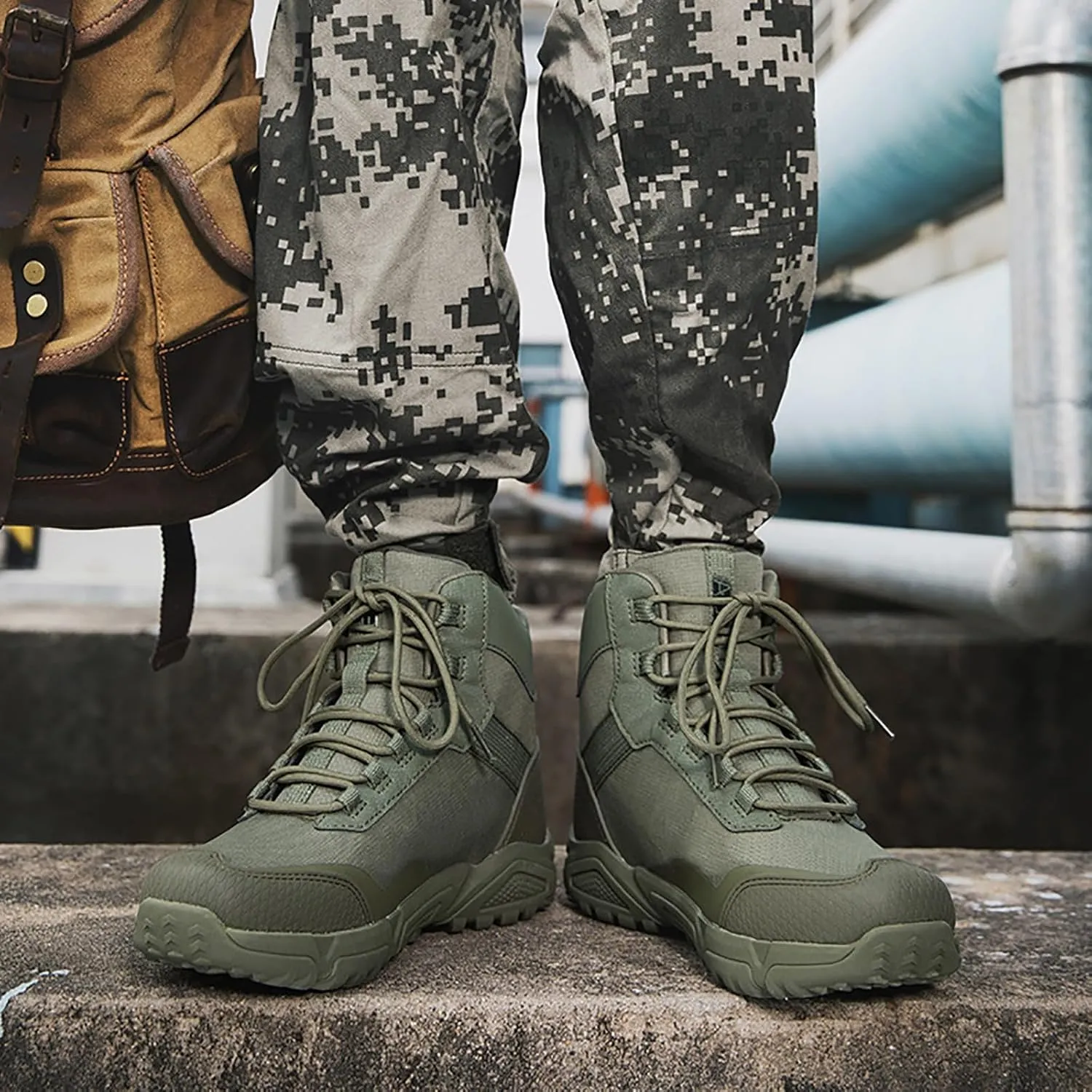 Men's Waterproof Hiking Boots Outdoor Mid Trekking Backpacking Mountaineering Shoes