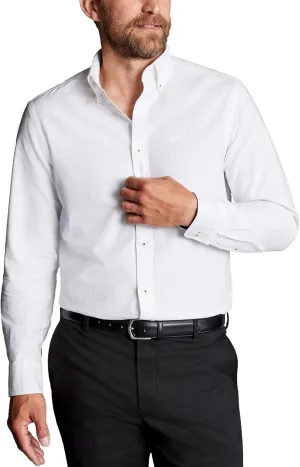 Men's White New York Jets Slim Fit Oxford Button-Down Shirt, X-Large