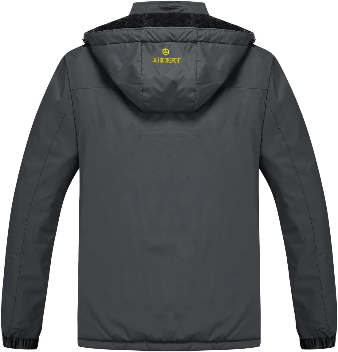 Men's Winter Ski Jacket Warm Fleece Waterproof Outdoor Mountain Hiking Windbreaker Hooded Snow Rain Coat