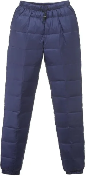 Men's Winter Warm Packable Down Pants Compressor Snow Trousers Ski Puffer Pant