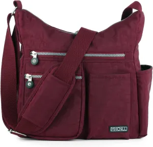 MHCNLL Crossbody Bag with Anti Theft RFID Pocket - Women Lightweight Water-Resistant Purse