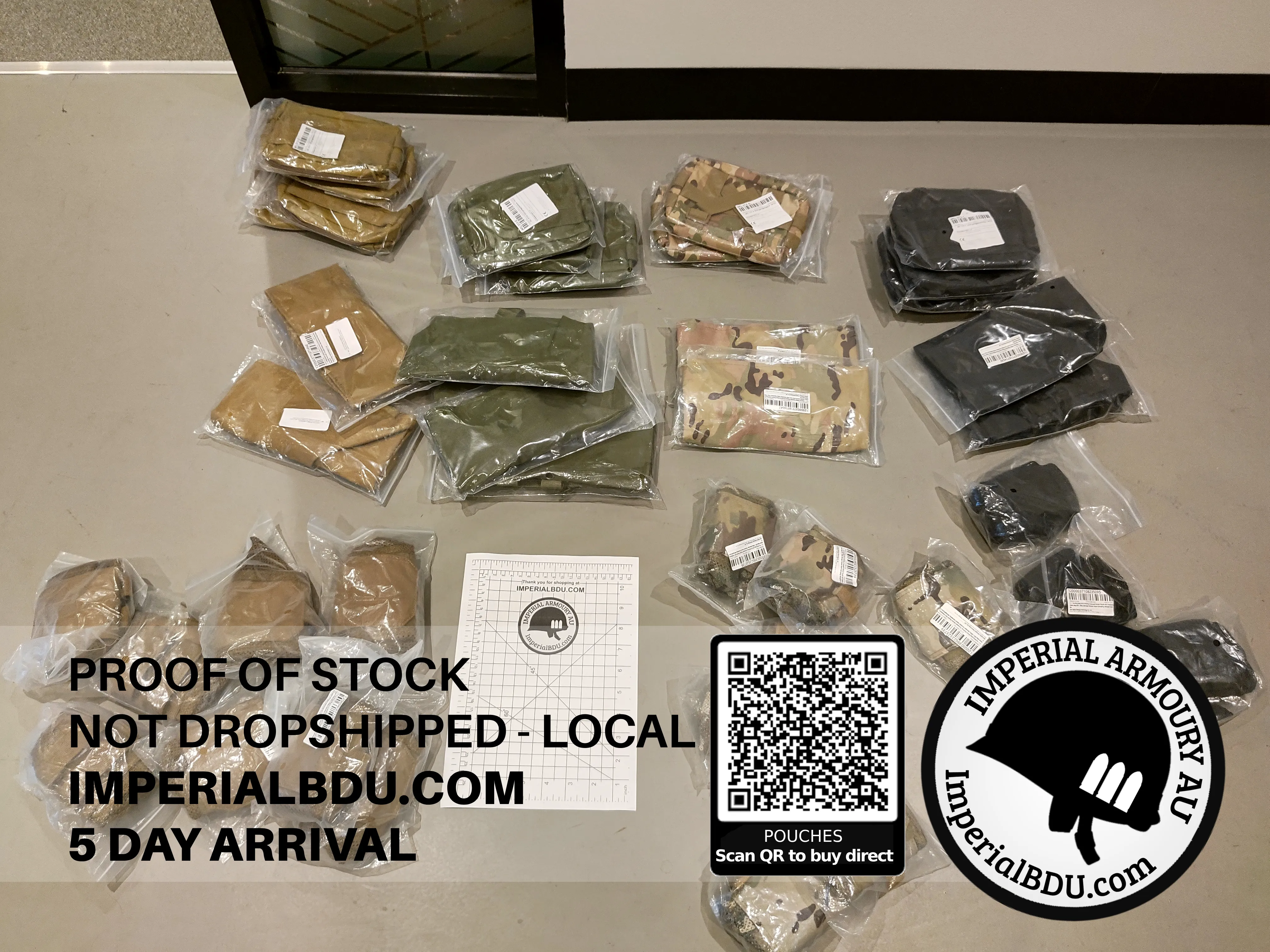 Military Folding Compact Dump Pouch (Rigid) FREE 5 DAY SHIPPING AUSTRALIA