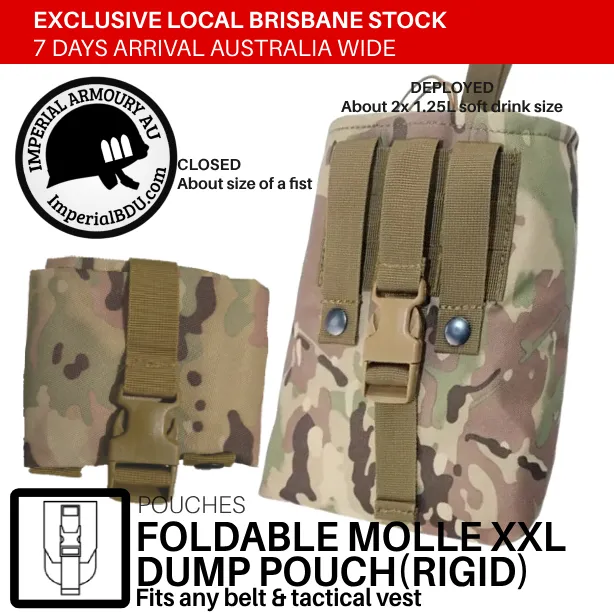 Military Folding Compact Dump Pouch (Rigid) FREE 5 DAY SHIPPING AUSTRALIA