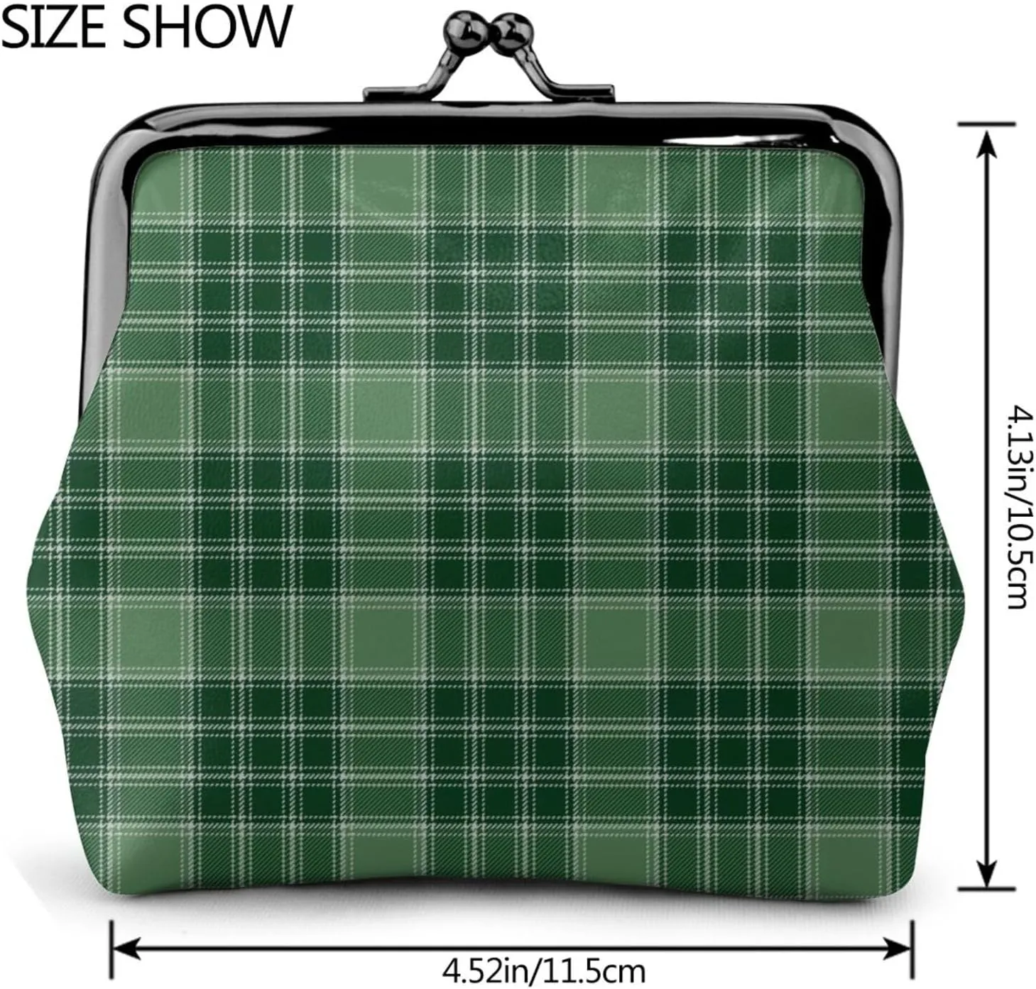 Mini PU Leather Change Purse MacDonald Lord of the Isles Hunting Tartan Coin Purses Wallet with Clasp Pouch