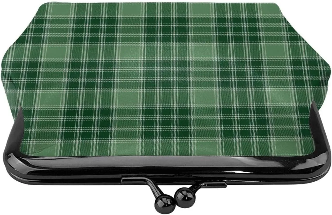 Mini PU Leather Change Purse MacDonald Lord of the Isles Hunting Tartan Coin Purses Wallet with Clasp Pouch