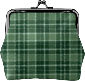 Mini PU Leather Change Purse MacDonald Lord of the Isles Hunting Tartan Coin Purses Wallet with Clasp Pouch