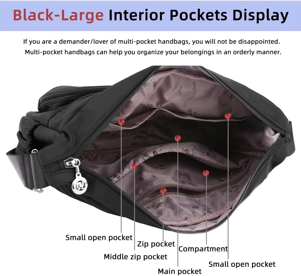 MINTEGRA Women Shoulder Handbag Roomy Multiple Pockets Bag Ladies Crossbody Purse Fashion Tote Top Handle Satchel