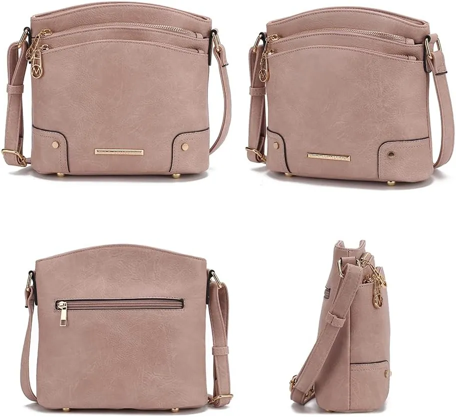 MKF Collection Women's Shoulder Bag, Vegan leather Crossbody Bag Lady Handbag Purse by Mia K