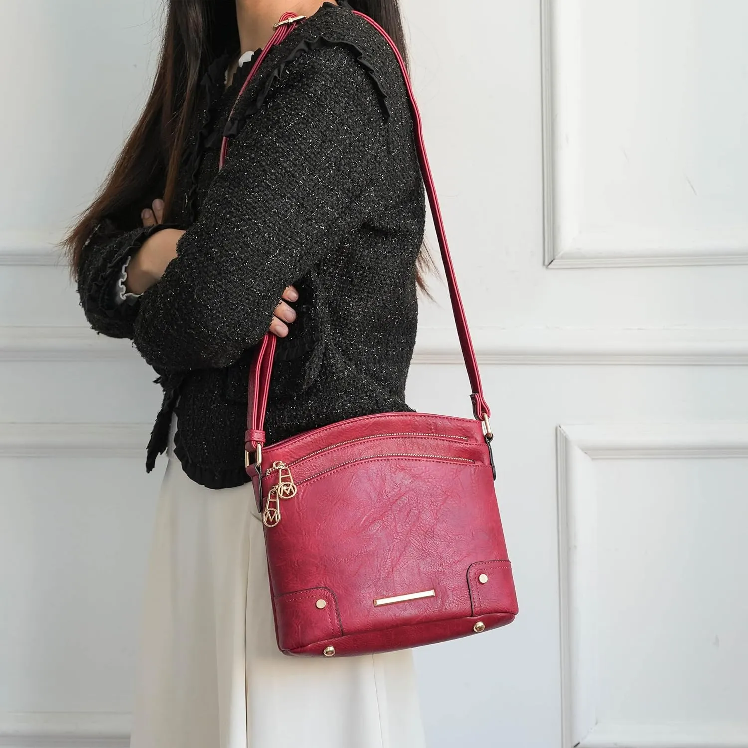 MKF Collection Women's Shoulder Bag, Vegan leather Crossbody Bag Lady Handbag Purse by Mia K