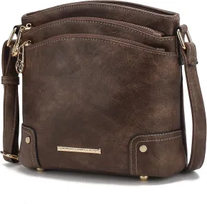 MKF Collection Women's Shoulder Bag, Vegan leather Crossbody Bag Lady Handbag Purse by Mia K