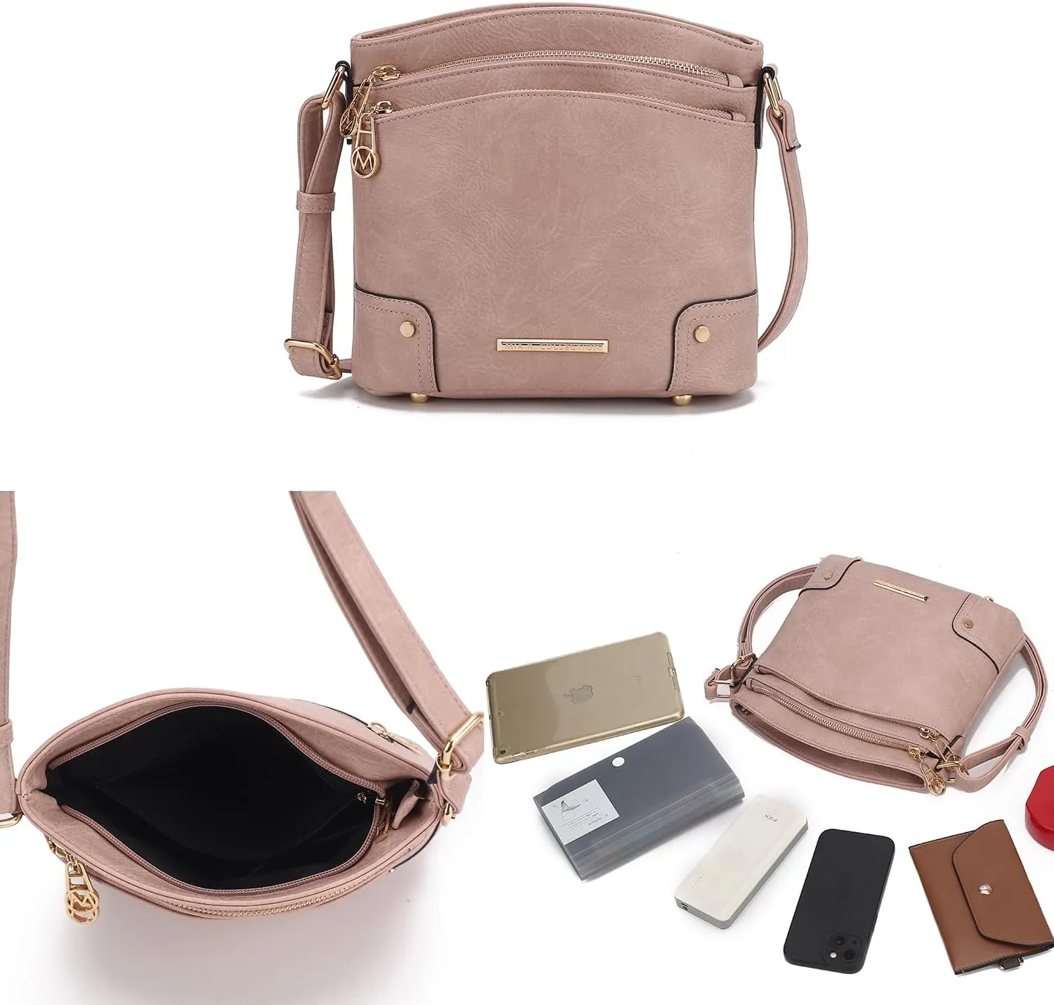 MKF Collection Women's Shoulder Bag, Vegan leather Crossbody Bag Lady Handbag Purse by Mia K