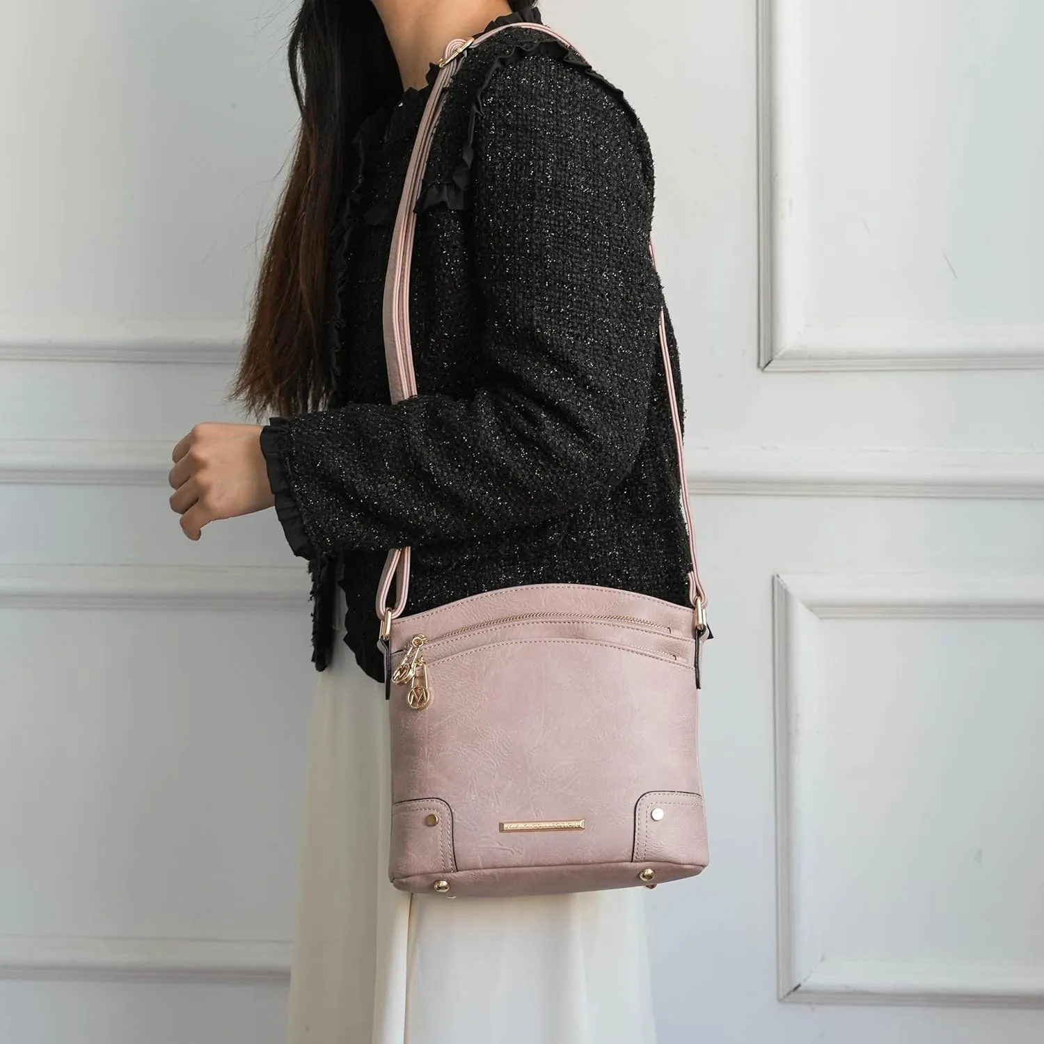 MKF Collection Women's Shoulder Bag, Vegan leather Crossbody Bag Lady Handbag Purse by Mia K