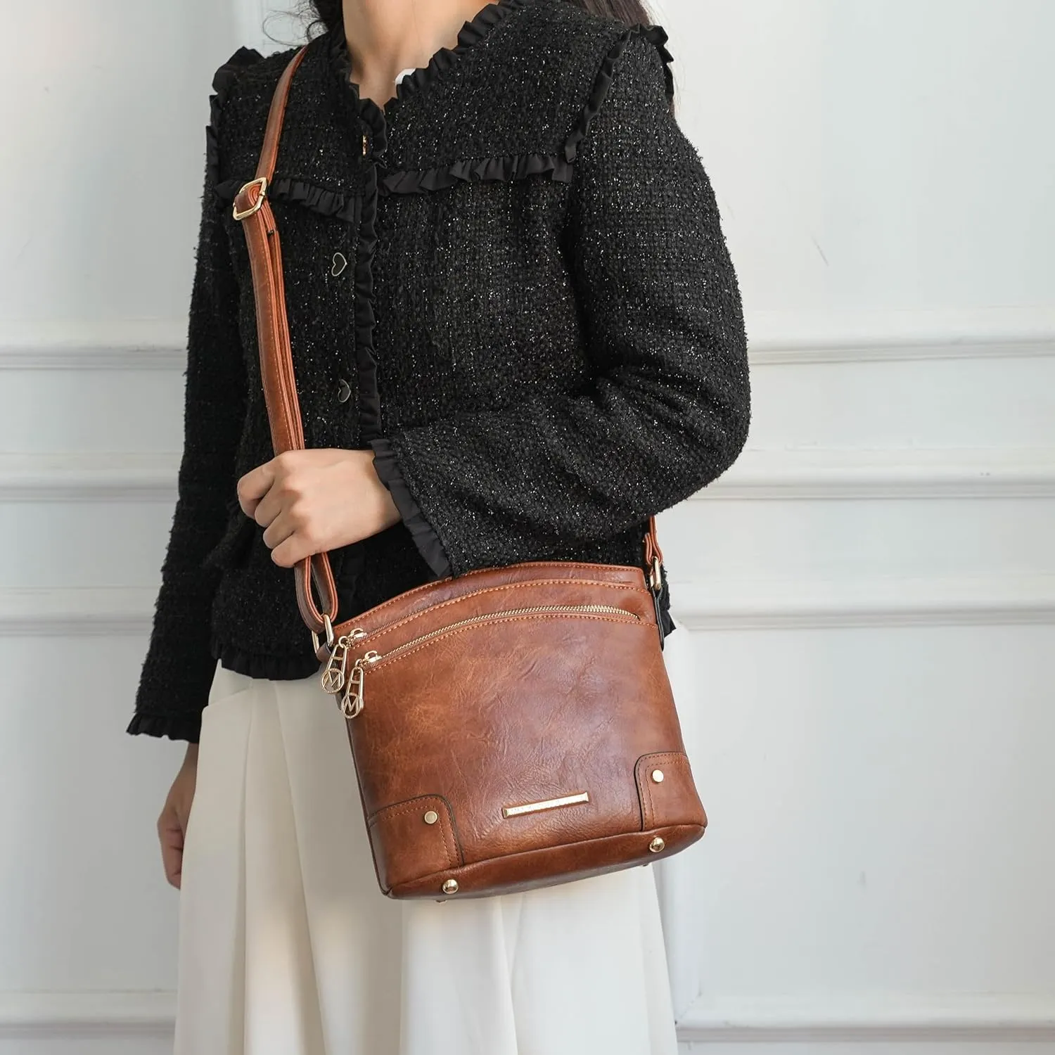 MKF Collection Women's Shoulder Bag, Vegan leather Crossbody Bag Lady Handbag Purse by Mia K