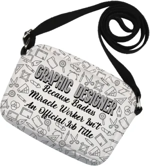 MNIGIU Funny Graphic Designer Gift Designer Crossbody Bag for Fashion Designer Web Designer