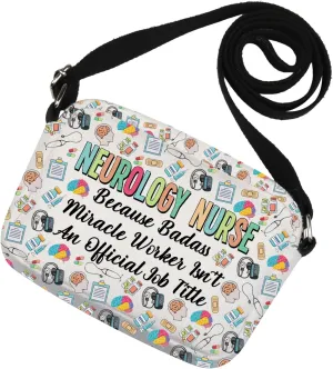 MNIGIU Funny Neurology Nurse Gift Neuro Nurse Crossbody Bag for Neuro Criew Neuroscience Nurse
