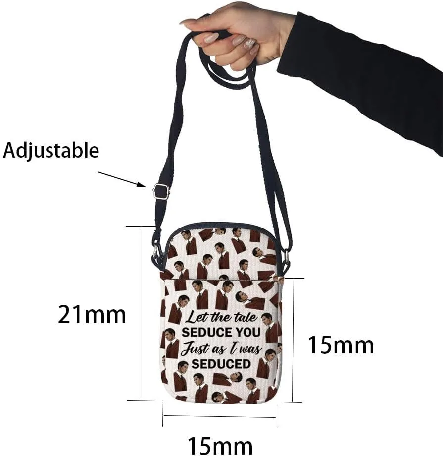 MNIGIU IWTV Tv Show Inspired Gift Lestat and Louis Lover Gift IWTV Merch IWTV Quote Crossbody Bag for Fans