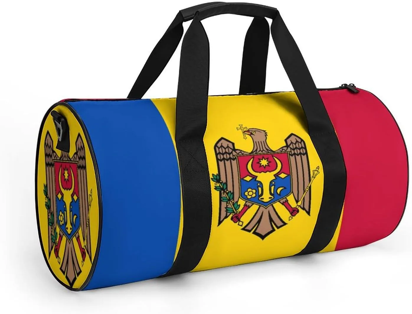 Moldova Flag Sports Duffel Bag for Women Men with Wet Pocket Gym Bag