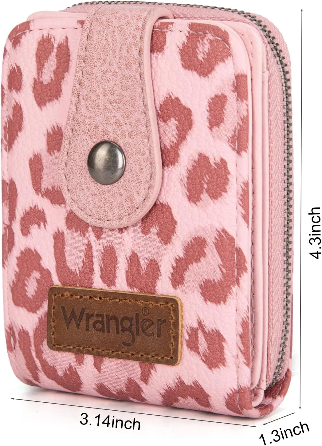 Montana West X Wrangler Credit Card Holder Small Women Wallet with Rfid Blocking Zip Credit Card Case, Compact & Easy to Carry Gifts for Women