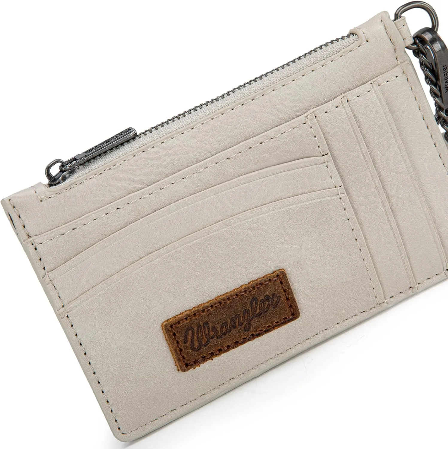 Montana West X Wrangler Small Credit Card Holder for Women Slim Card Holder Wallet Womens Ladies Female Wristlet Keychain Wallet