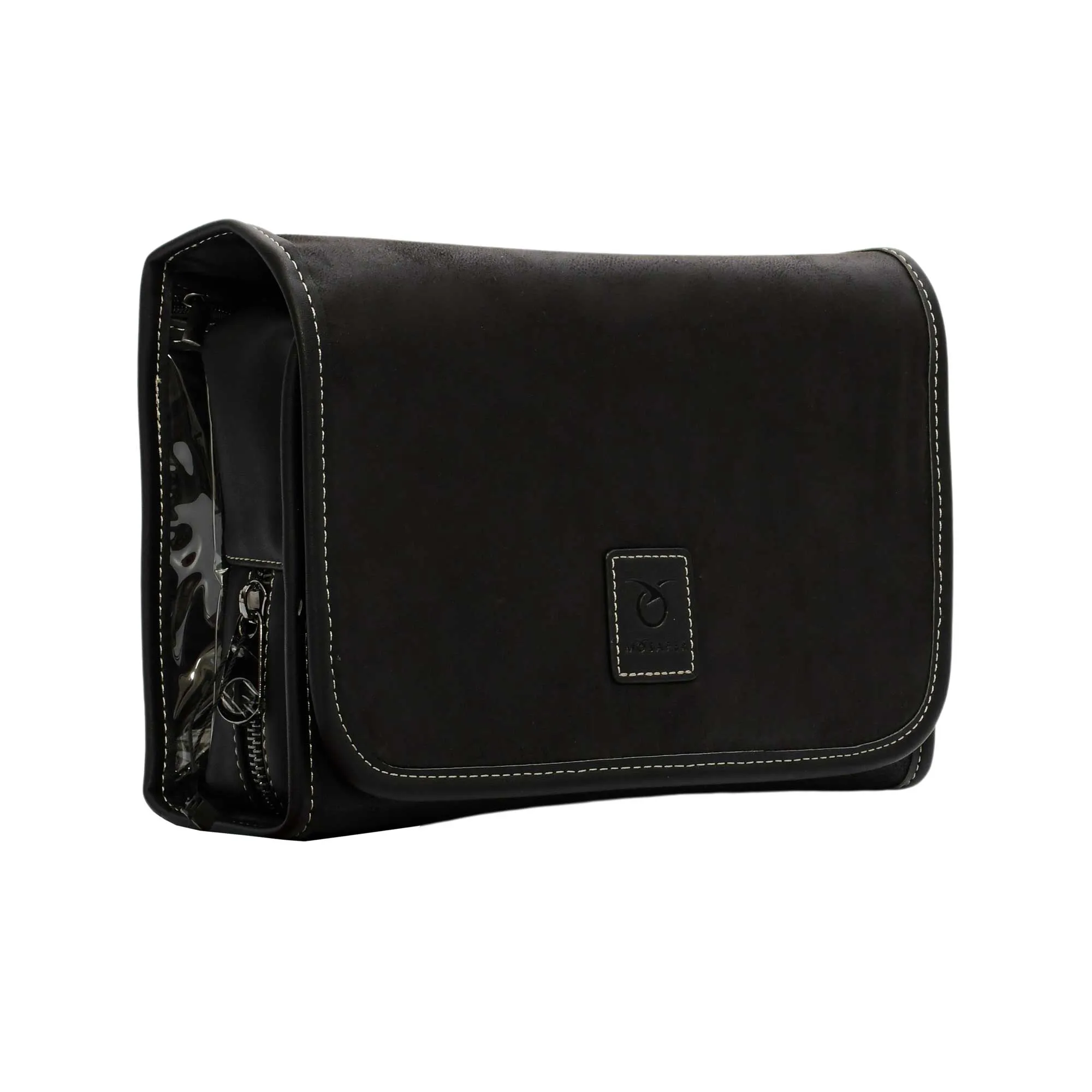 Mosafer Men's Seasonal Collection Black Hanging Toiletry, Size : 25X20X6cm