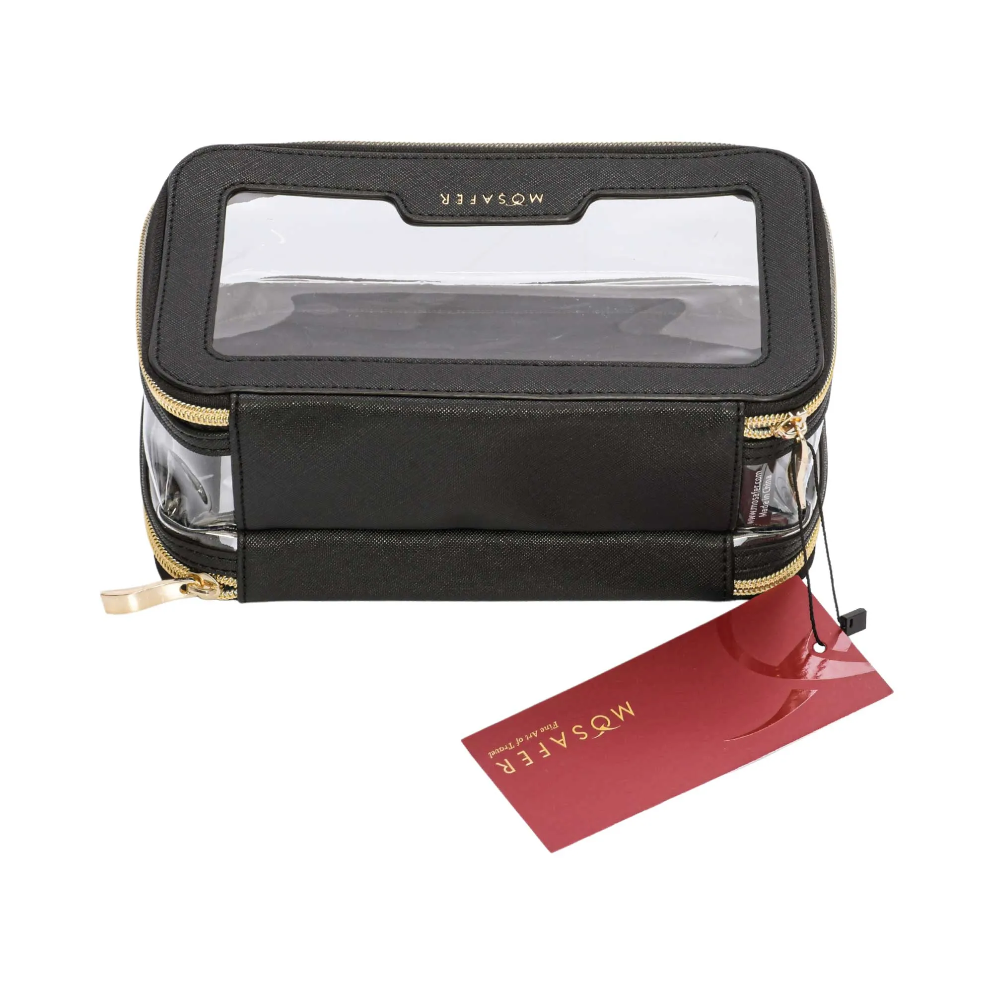 Mosafer Women's Nude Collection Black Toiletry Polyester 23X9X14cm