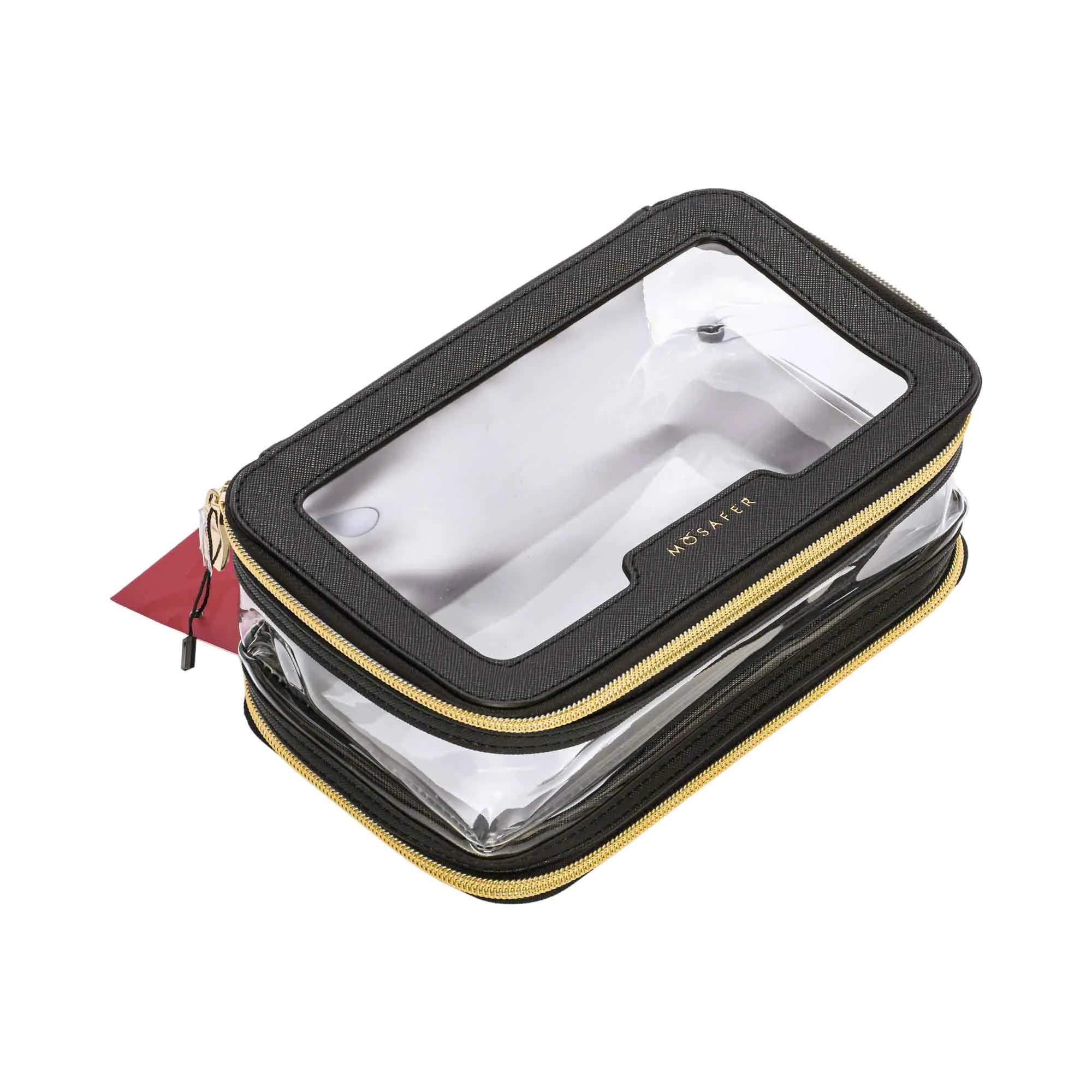 Mosafer Women's Nude Collection Black Toiletry Polyester 23X9X14cm