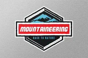Mountaineering Sticker