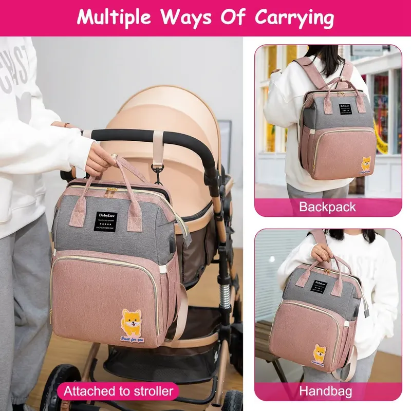 Multi-functional Portable Crib Mum Bag