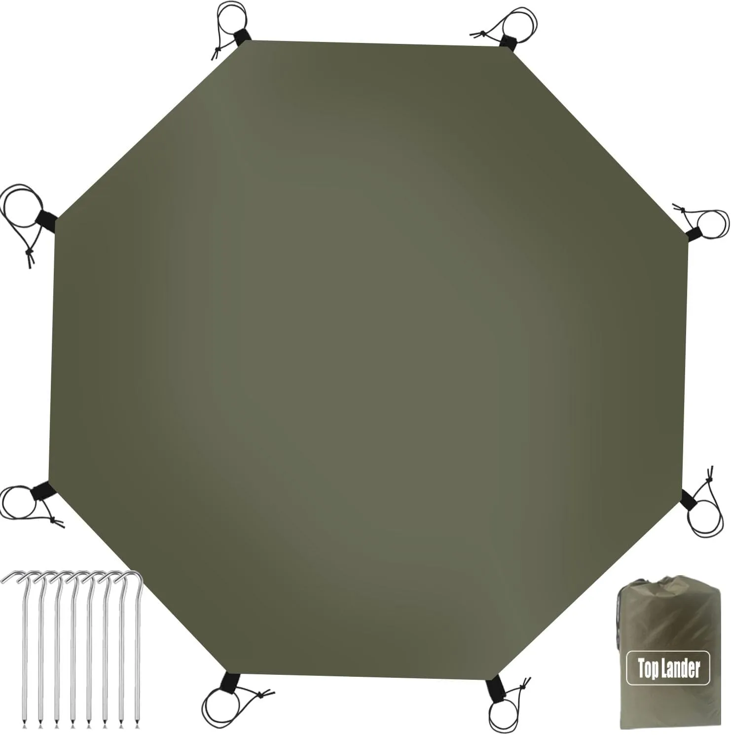 Multi-Purpose Camping Tarp with Waterproof Ground Sheets Mat Portable Tent Footprint Carpet for Hiking Outdoor Picnic