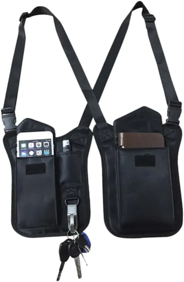 Multi-purpose Hidden Underarm Shoulder Bag Nylon Armpit Bag Concealed Carry for Men Women