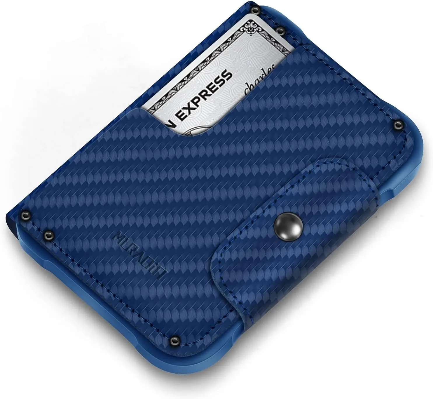 MURADIN Minimalist Slim Business Bifold Wallet for Men - Tactical Front Pocket Wallet with RFID Protection and Secure Card Holder