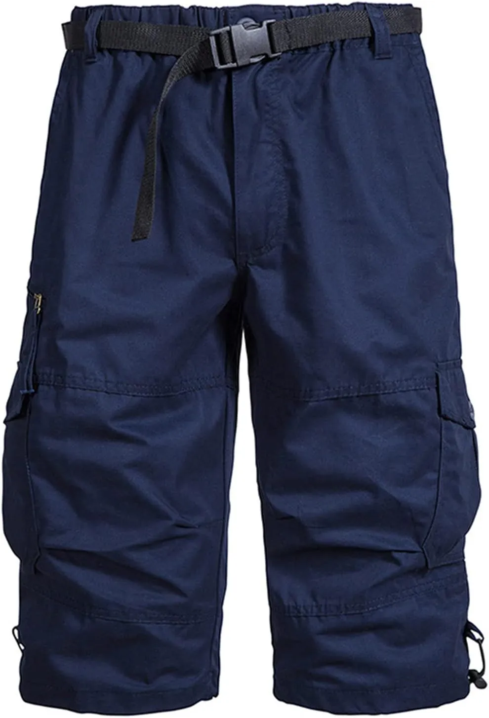 Muscularfit Cargo Shorts for Men Relaxed Fit Big and Tall Multi Pockets Solid Tooling Shorts Summer Fashion Athletic Shorts