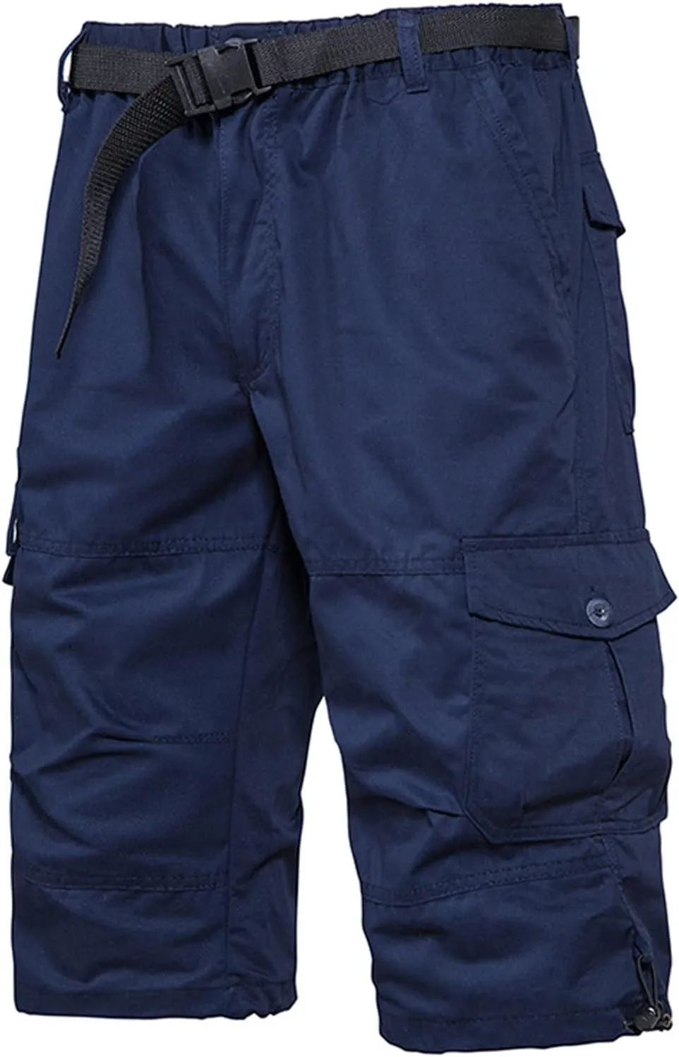 Muscularfit Cargo Shorts for Men Relaxed Fit Big and Tall Multi Pockets Solid Tooling Shorts Summer Fashion Athletic Shorts