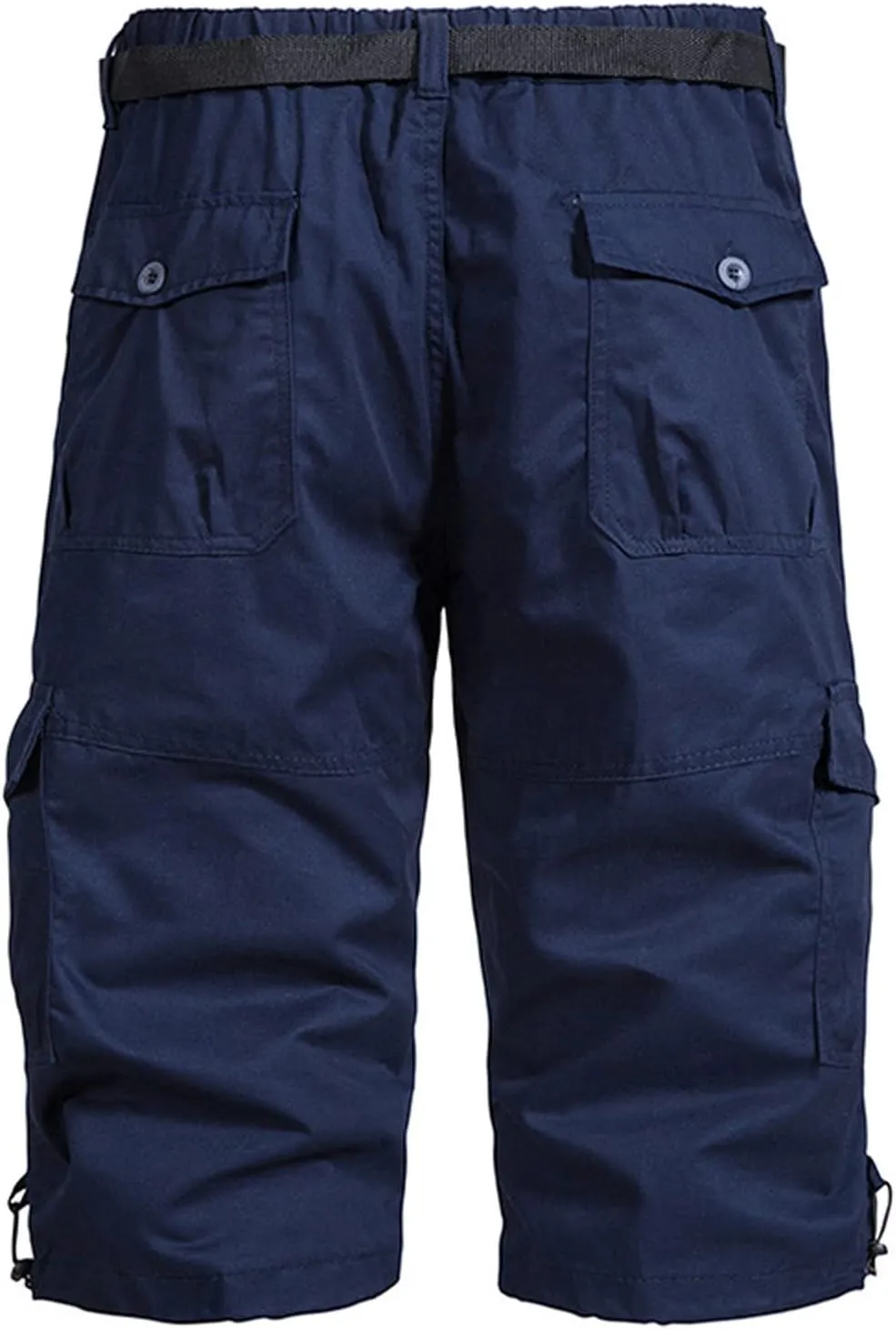 Muscularfit Cargo Shorts for Men Relaxed Fit Big and Tall Multi Pockets Solid Tooling Shorts Summer Fashion Athletic Shorts