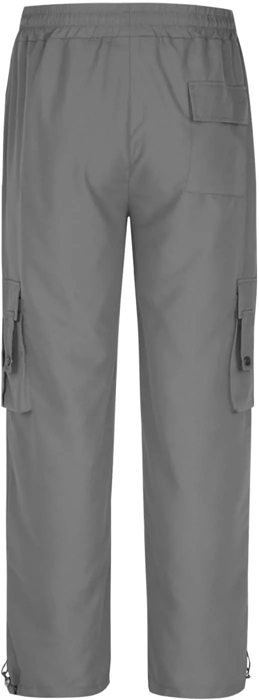 Muscularfit Men's Cargo Pants Lightweight Multi Pockets Causal Elastic Waist Loose Cotton Straight Sweatpant Outdoor Fashion
