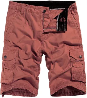 Muscularfit Mens Golf Shorts 6 Inch Inseam Regular Fit Elastic Waist Multi Pockets Cargo Shorts Ultimate Comfort Linen Shorts