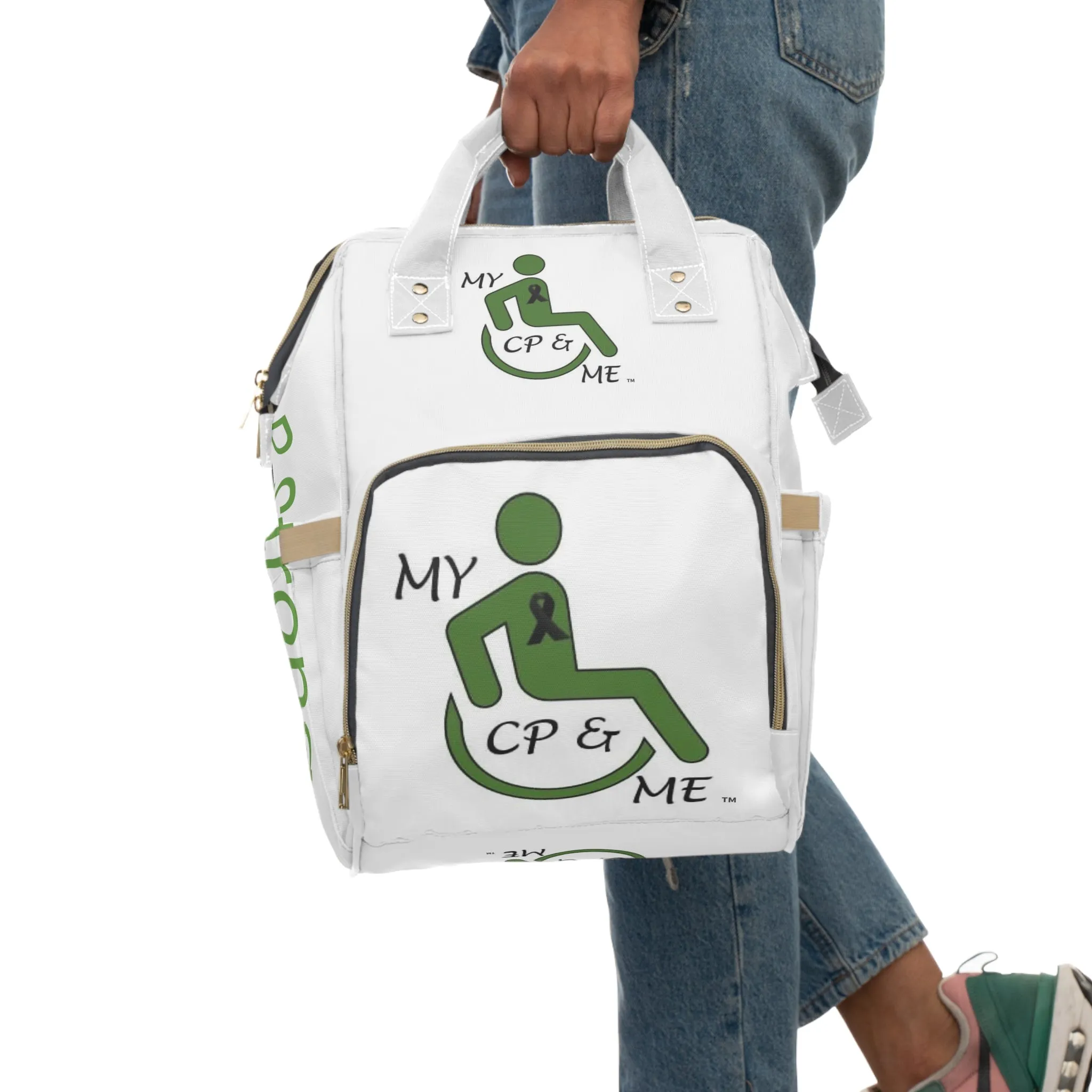 My CP & Me Logo Multifunctional Diaper Backpack