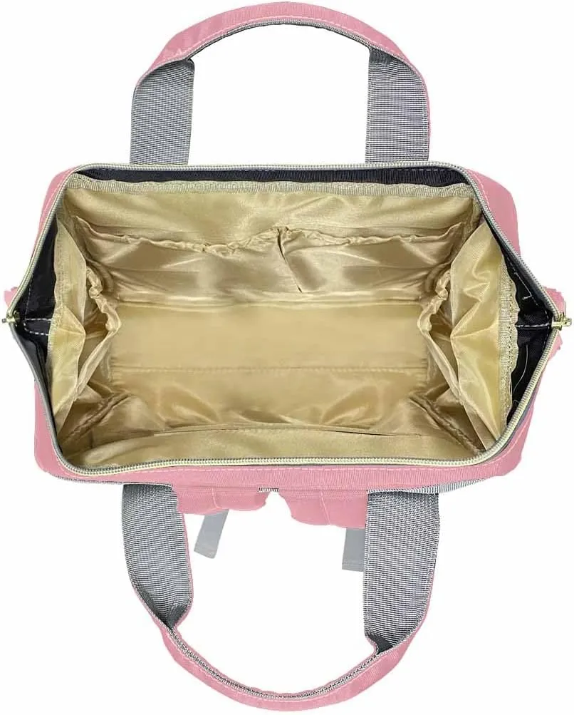 MyPupSocks Custom Butterfly Diaper Bag, Customized Diaper Backpack Personalized Mummy Nursing Baby Bags Casual Daypack Travel Bag for Mom Mother's Day