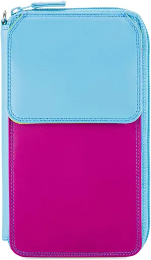 mywalit Multi-Color Purse With Shoulder Strap | 16 Cards, Phone & Coin Pockets