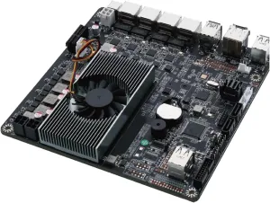 NAS Mainboard Quad Core N100, Glovary Mini-ITX NAS Motherboard, 4 x i226V 2.5GbE LAN, Barebone, DDR5, PCIe3.0, Support 6 x SATA3.0 6Gbps