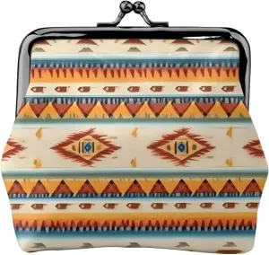 Native American Print print Coin Purse, Mini Change Purse for Women Small Coin Purse for Key Headset Lipstick
